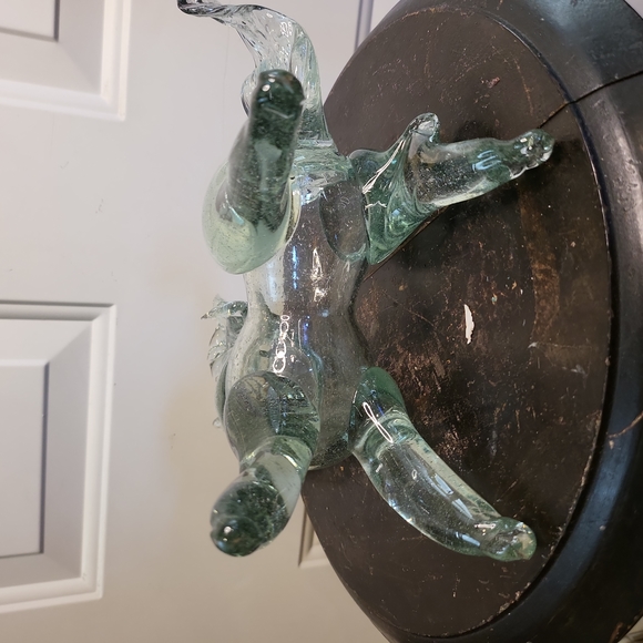 Vintage Murano Style Glass Unicorn Horse Sculpture Hand Blown 10" - Picture 8 of 12